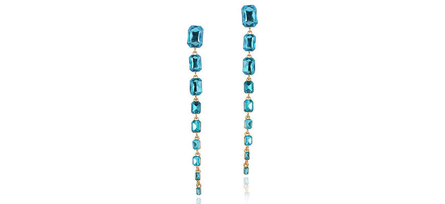 Crystal Long Dangle Earrings for Women