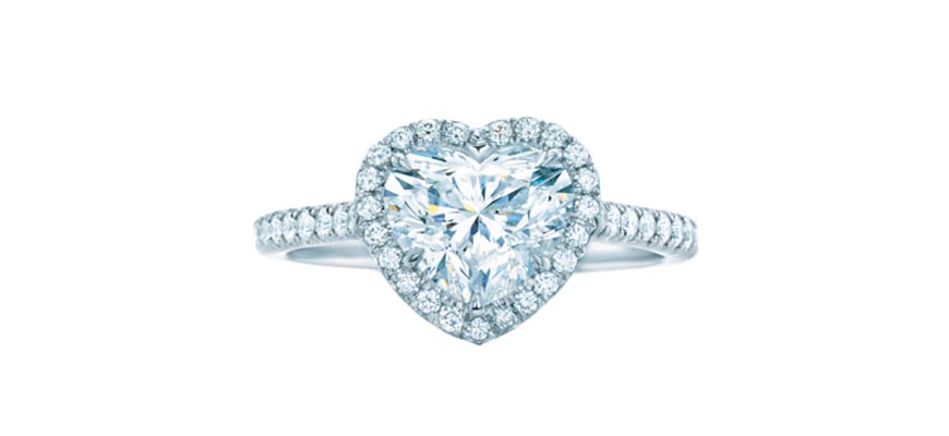 Tiffany Soleste heart shaped diamond ring