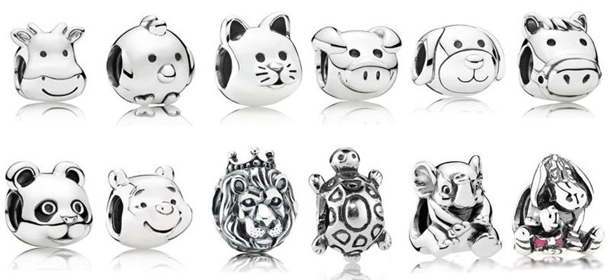 animal sterling silver beads