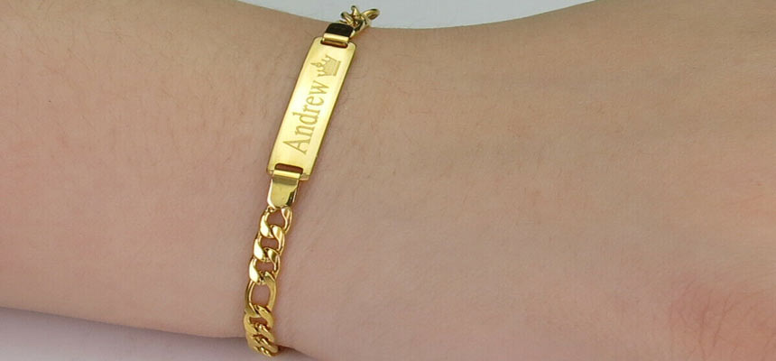 baby engravable bracelet
