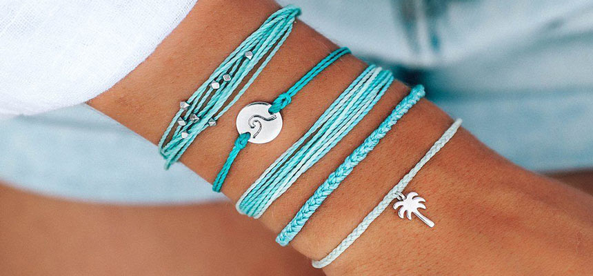 braided beach bracelets