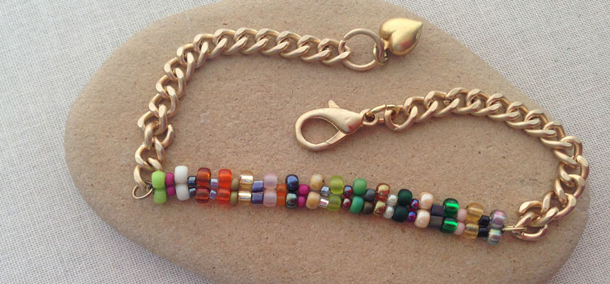 chain seed bead bracelets
