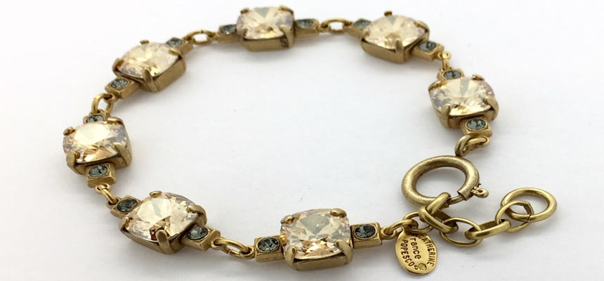 gold crystal bracelets