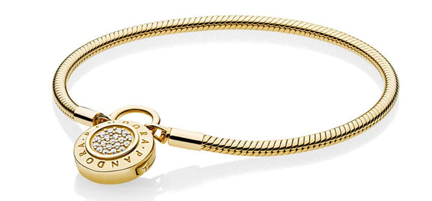 gold-plated Pandora bracelets