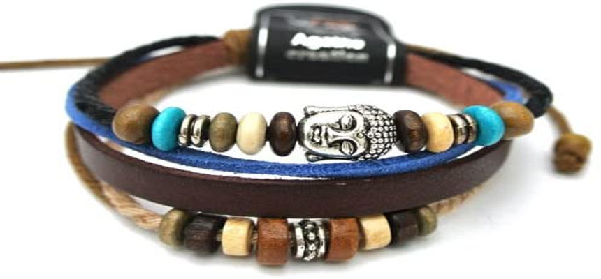 hemp bracelets with Tibetan beads