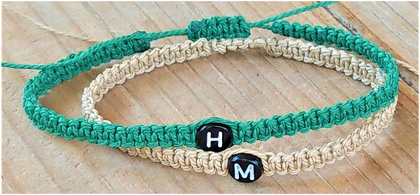 initial bracelets for couples