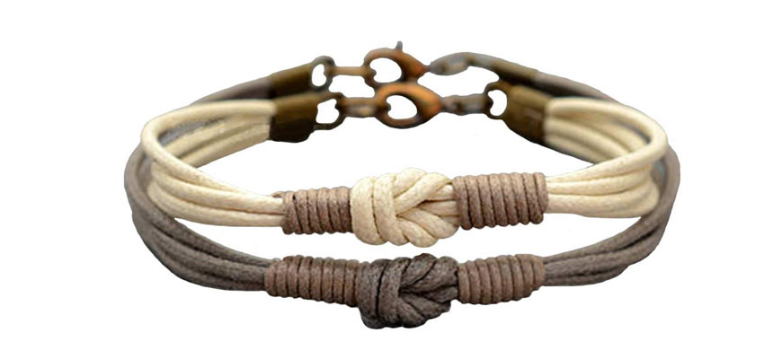 love knot matching bracelets