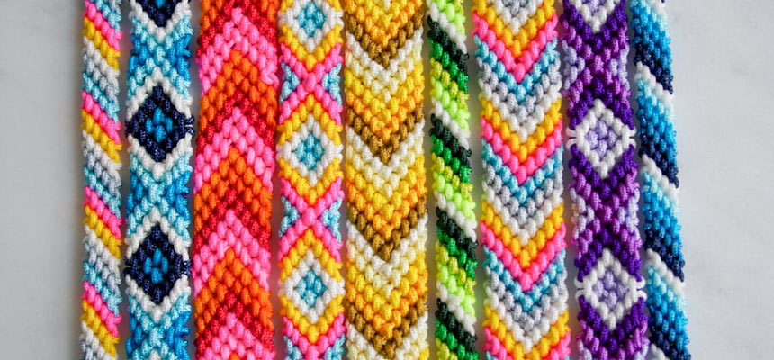 multicolor woven bracelet