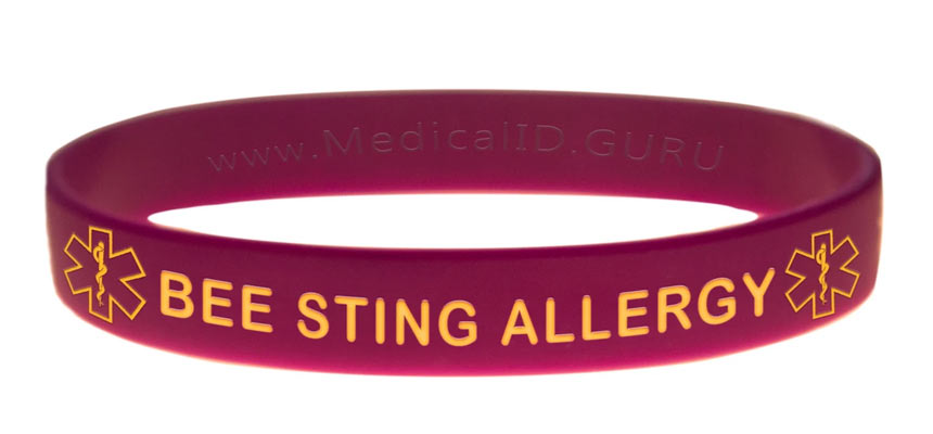 silicone allergy bracelets