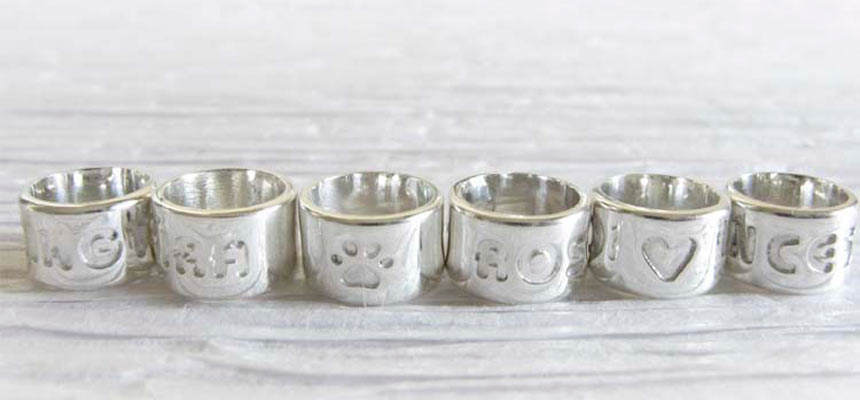 Sterling silver charm beads