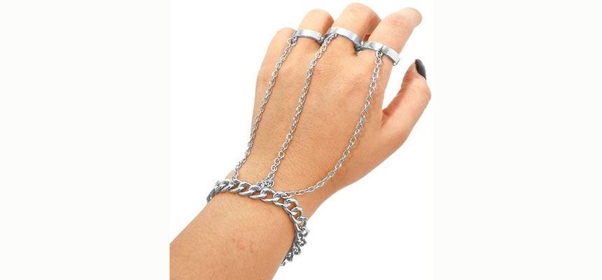 Try a hand chain bracelet