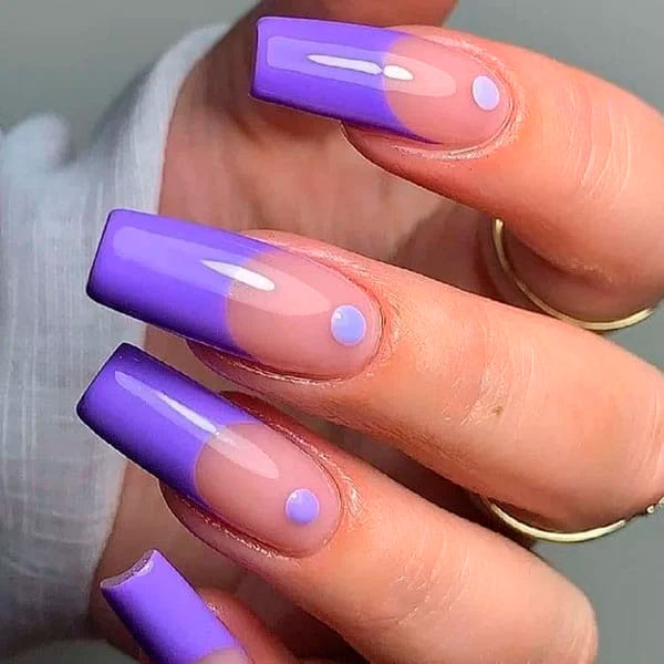 Purple Winter Nails