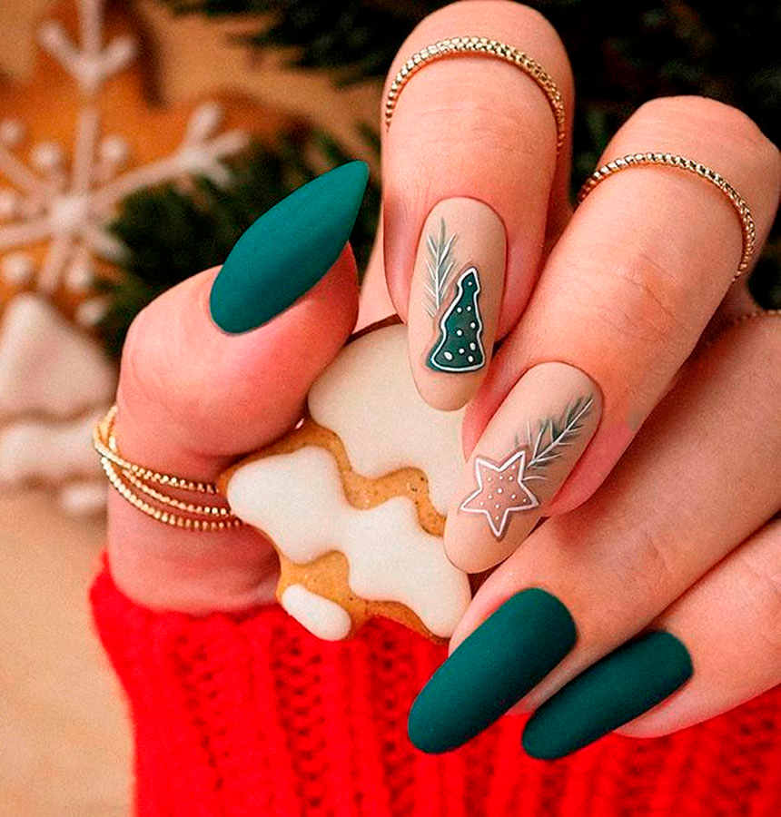 christmas nails types