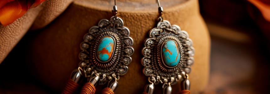 cowgirl earrings materials