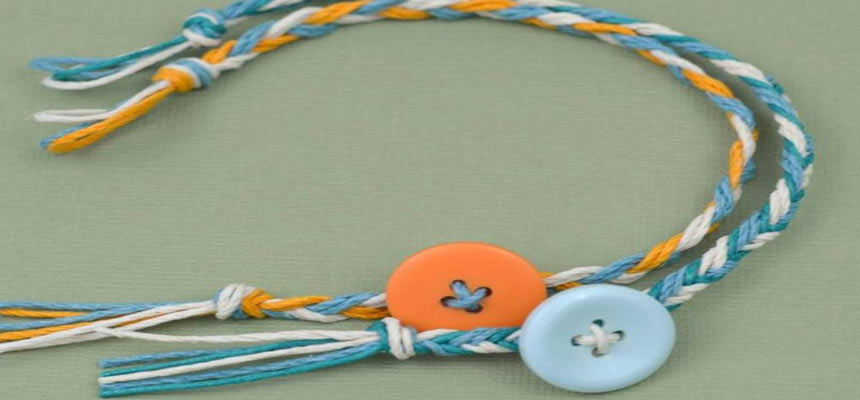 hemp bracelets with buttons