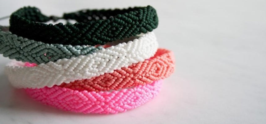 one-color woven bracelet
