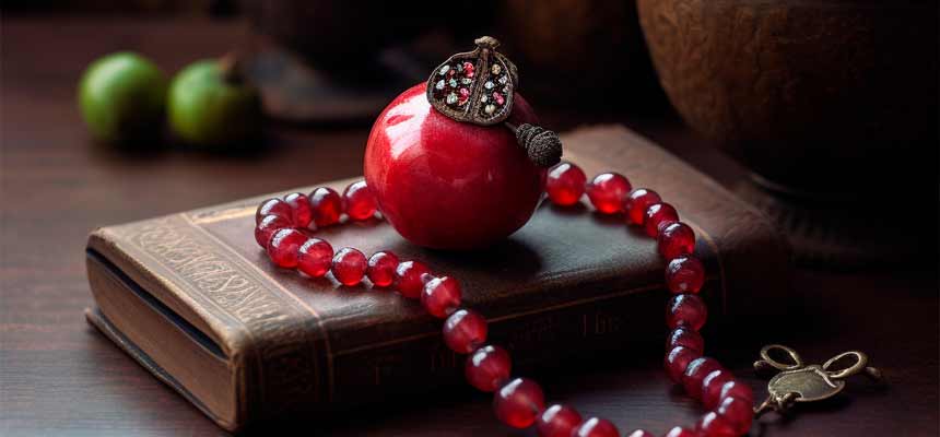 pomegranate necklace