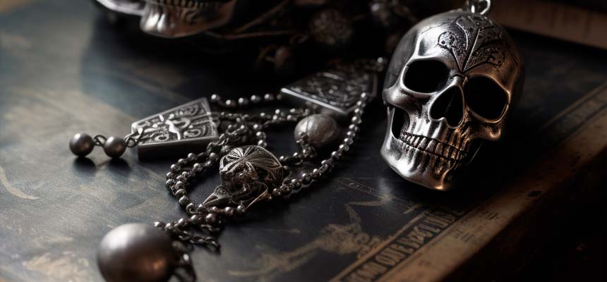 History and Symbolism of Skull and Cross Necklaces with Knives