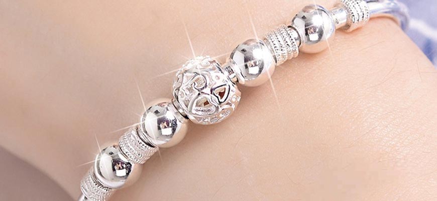 girls silver bracelet