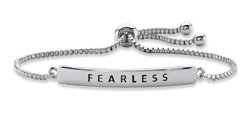 plaque fearless bracelet