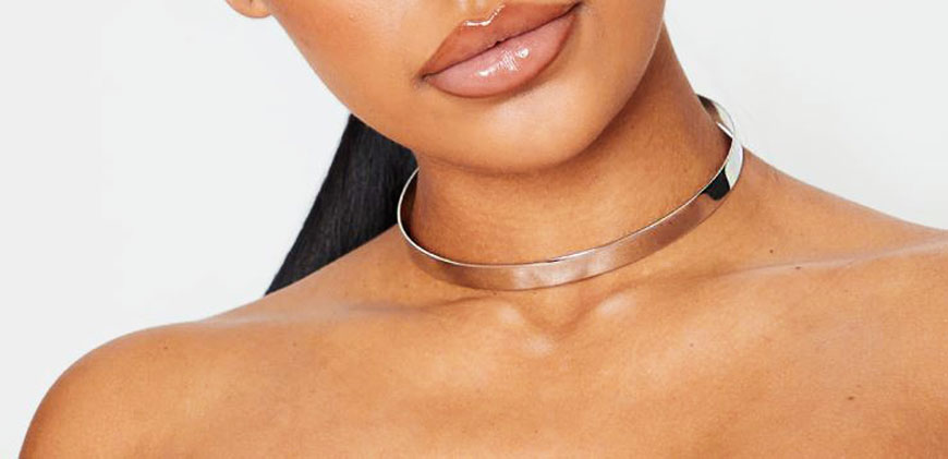 solid silver choker