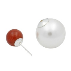 New design of double sided stud earrings is a must have today 