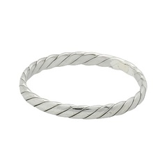 Twisted and antiqued silver ring 2