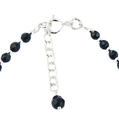 Agate & Silver Beads Bracelet with Infinity Charm 2