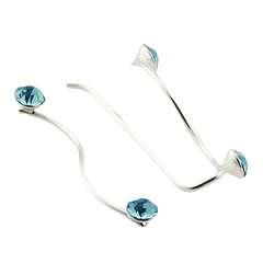 Swarovski ear line silver earrings 