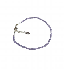 Digital Lavender Amethyst Bracelet 925 Silver by BeYindi 