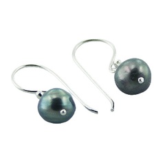 Freshwater pearls silver earrings 
