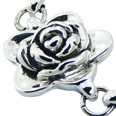 Sterling silver rose bracelet 2