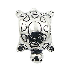 Animal themed authentic turtle sterling silver beads