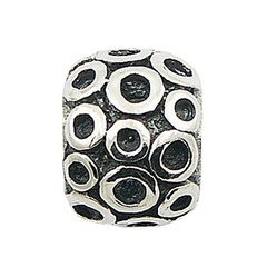 Balinese granulated silver beads 