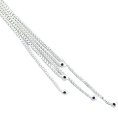 Chandelier french wire silver earrings 3
