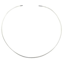 Ultra thin silver choker necklace 