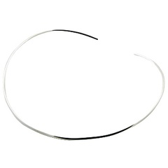 Ultra thin silver choker necklace 2 mm gauge