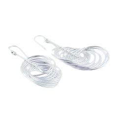 Exquisite silver wirework earrings 