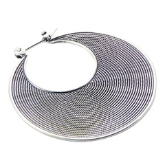 Artisanry wirework silver earrings 2