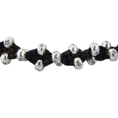 Handmade Macrame Bracelet with 925 Silver Beads Diamond Shape 3