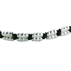 Stylish Handcrafted Macrame Bracelet 925 Sterling Silver Beads 3
