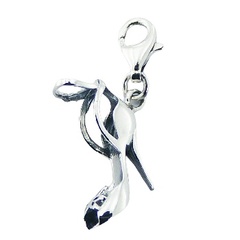 Hot On High Heels Planet Silver Designer 925 Clip-On Charm