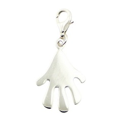 Highly Polished Sterling Silver Comic Style Hand Charm by BeYindi