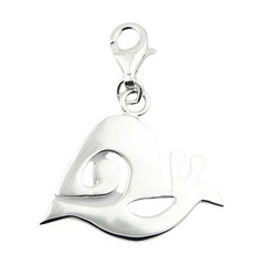 Cute 925 Sterling Silver Snail Charm Pendant by BeYindi