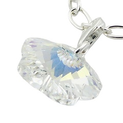 Adorable Swarovski Crystal Butterfly Charm Lobster Clasp 