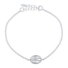 Cowrie Sterling Silver Charm 925 Chain Bracelet by BeYindi