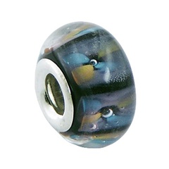 Remarkable Attractive Murano Glass Bead Sterling Silver Core 