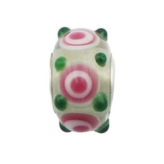 Romantic Murano Glass Beads Soft Transparency With Relief