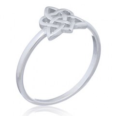 Celtic In Heart Knot 925 Silver Rings