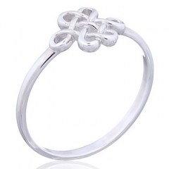 Shield Knot Sterling Silver Ring
